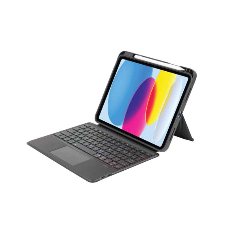 SIA MagKeyboard – SIKBC10TH22 iPad 10th Generation Keyboard With Touch Pad and Detachable leather Cover – Black AR/ENG