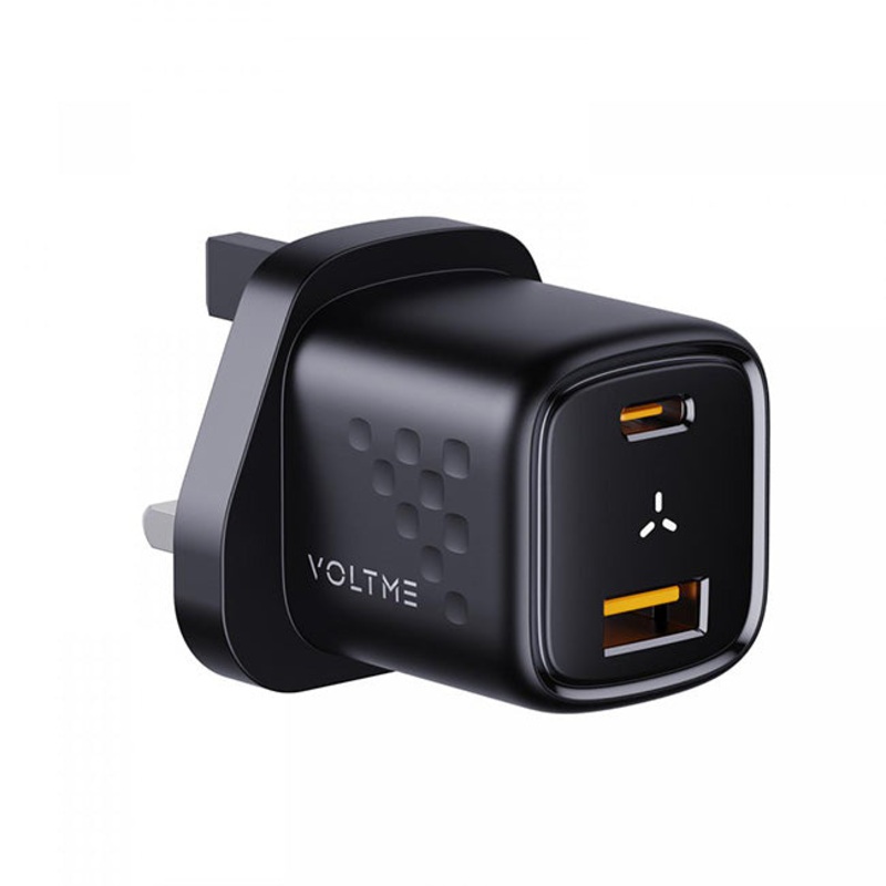 Voltme Revo 30 Duo CA Wall Charger (30W) Black