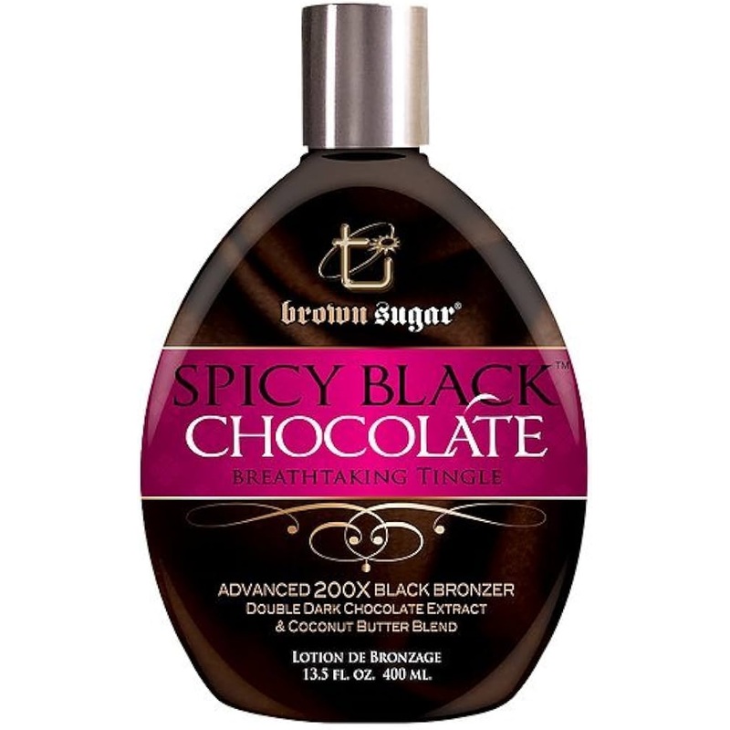 Brown Sugar SPICY BLACK CHOCOLATE Tingle Bronzer 200X Hot Tingle Bronzer 13.5oz