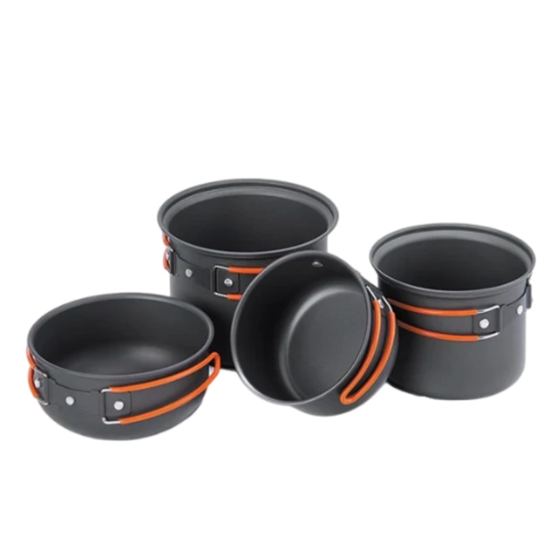 Naturehike Updated Four-piece hiking Camping Cookware – Carbon