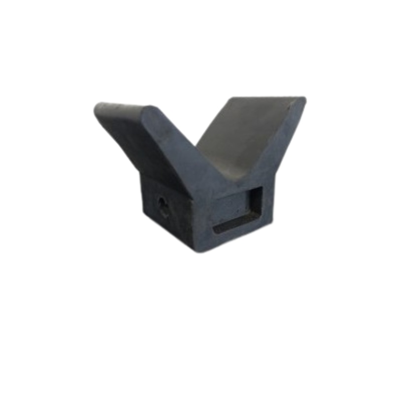 V Style Stop Keel Roller – Rubber Material – Black