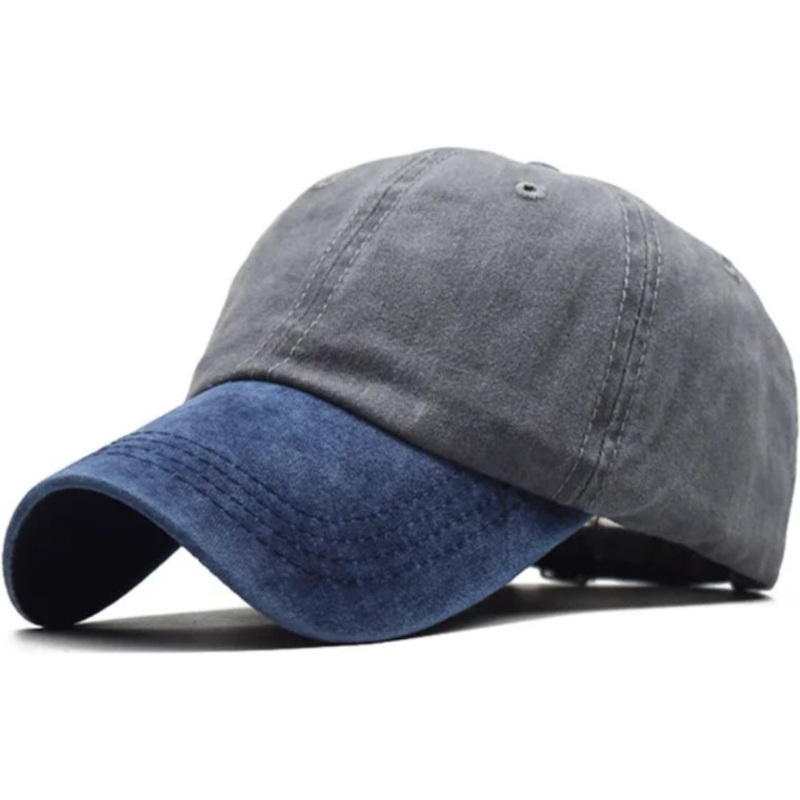 Grey&Blue Hat|BLACK