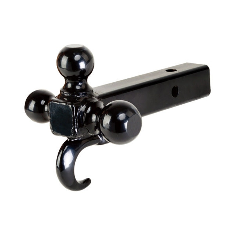 Hitch Tri-Ball With Hook -Ball 1-7/8”, 2” & 2-5/16”