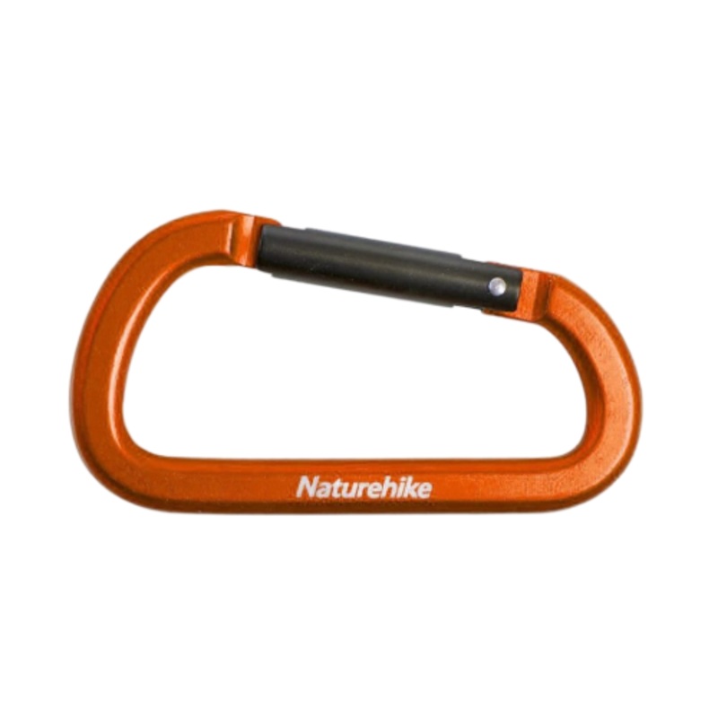 Naturehike 8cm d-type multifunctional hang buckle without lock – Orange