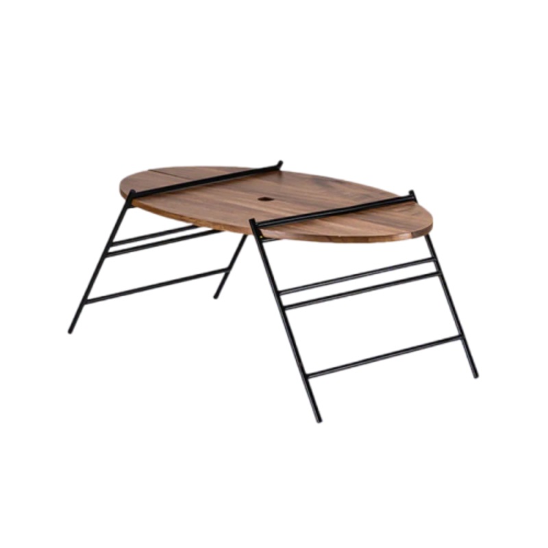 Naturehike outdoor folding Oval table – teak Wood