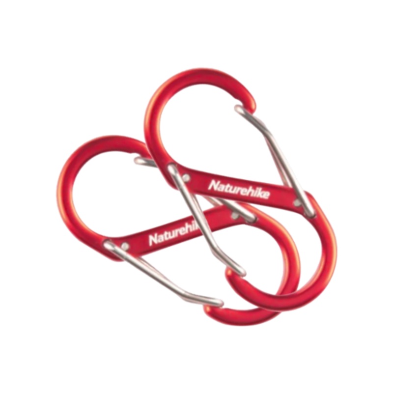 Naturehike – S Type Aluminum Alloy Hook 2PCs (Medium) – Red