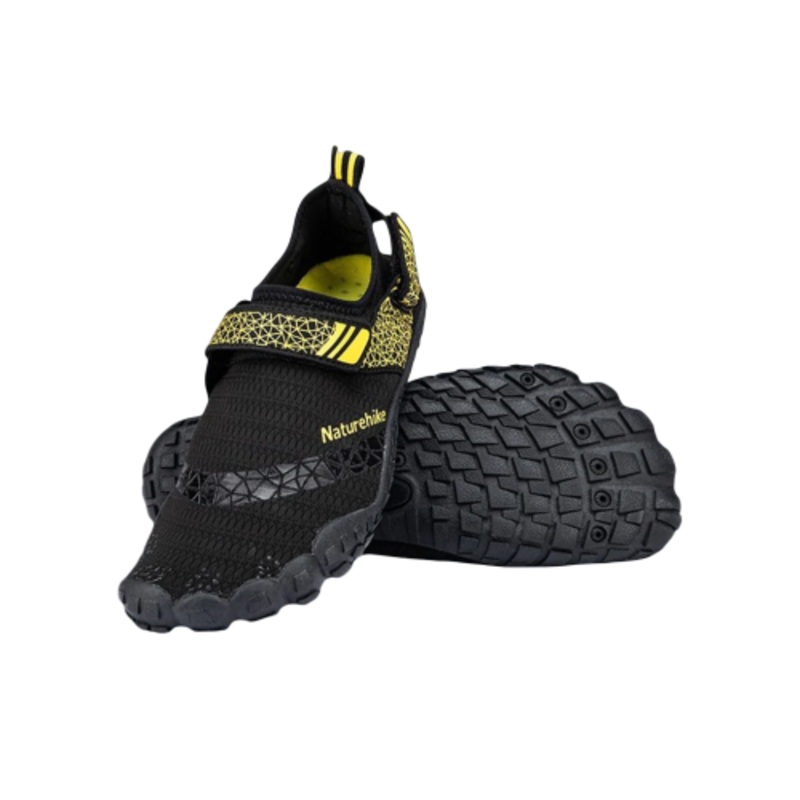 Naturehike Silicone Anti-Slip Wading Shoes – Black-Yellow / 42