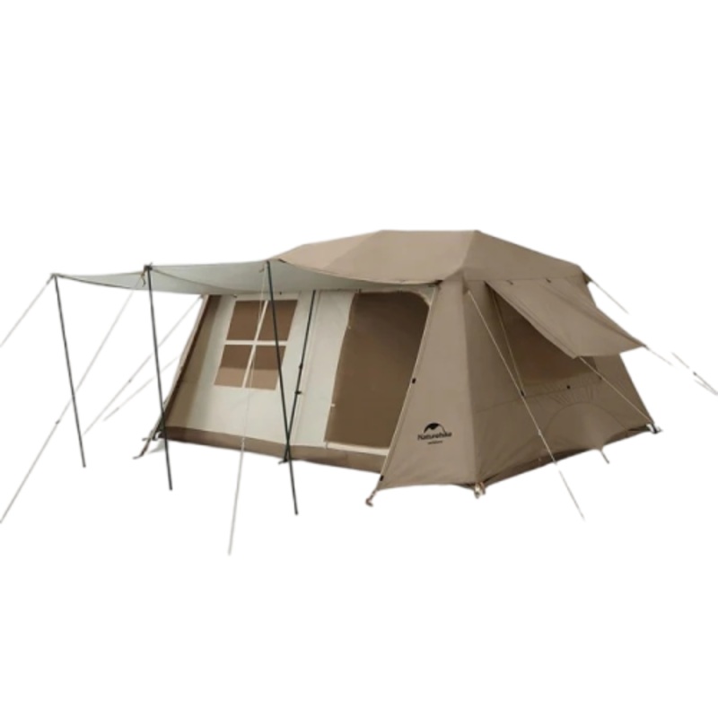 Naturehike Village 13 tent for 5-8 man (with hall pole) – Brown
