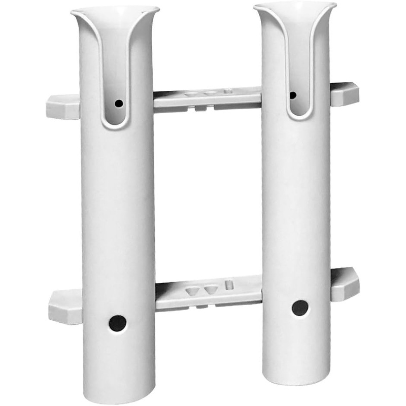 Rod Holder 2 Hole 30×22 -Plastic -White