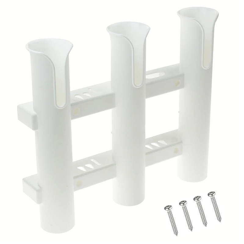 Rod Holder 3 Hole 30×33 -Plastic -White